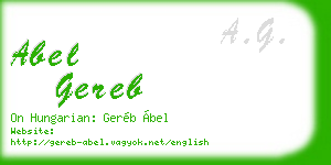 abel gereb business card