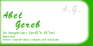 abel gereb business card